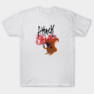 Attack Squirrel x Girl Wasted T-Shirt